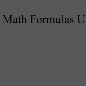 Machining Math Formulas Ultra